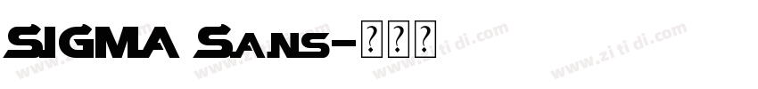 SIGMA Sans字体转换